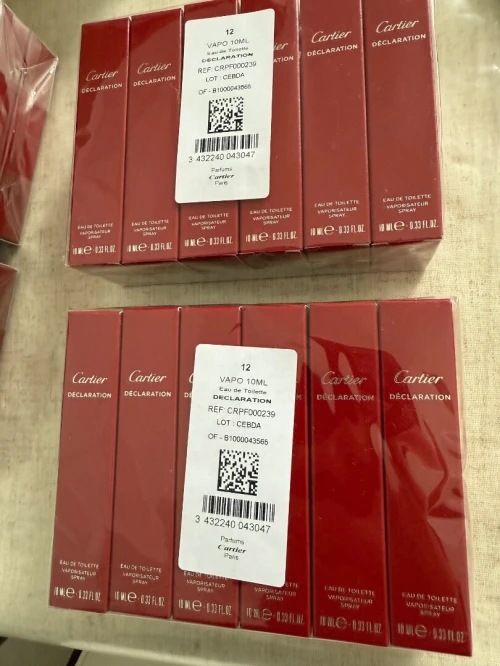 Parfum Déclaration de Cartier format voyage 10ml cabas France