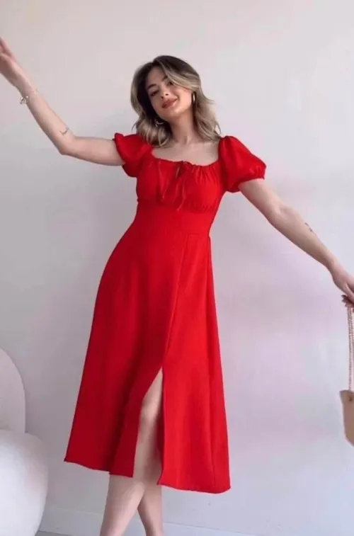 2 séries de robes rouge et orange promo
