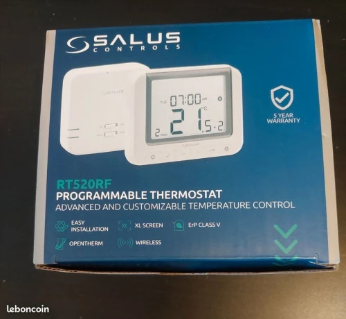 Thermostat Sans Fil Intelligent Salus RT520RF OPENTHERM