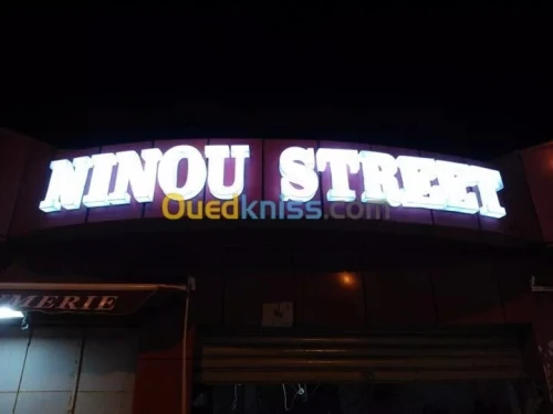 Enseignes Lumineuses , forex , panneaux publicitaires ,sérigraphie