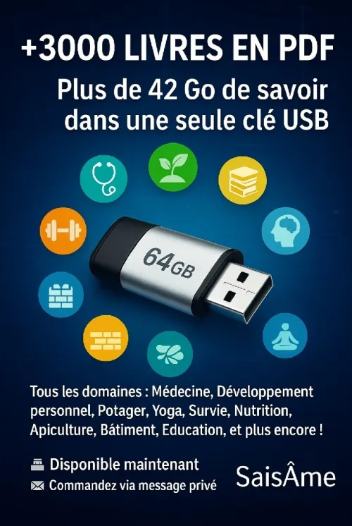 Une seule clé usb, 3000 livres PDF ! 