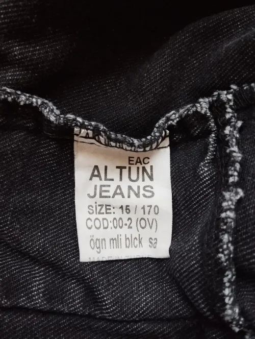 Veste en jeans noir 