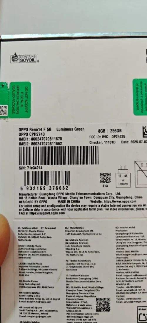 Oppo Reno 14F//13F 5G 8GB 256 Reno 14 F