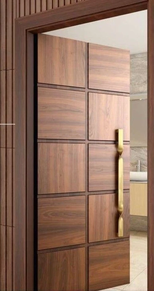 Porte d'entrée en style moderne 