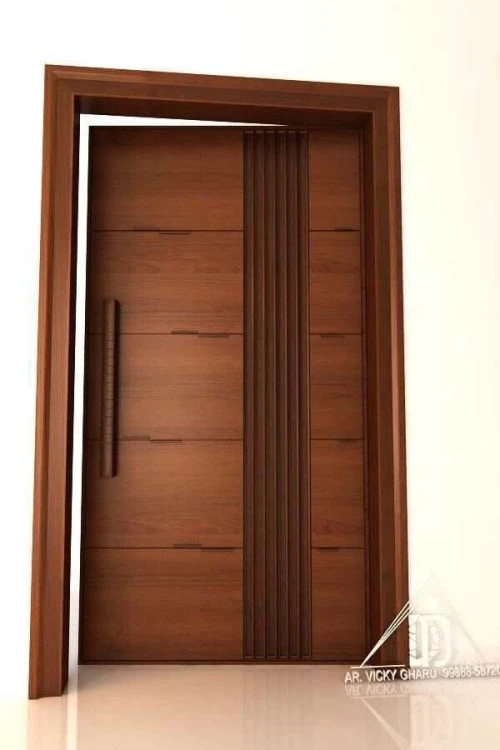 Porte d'entrée en style moderne 