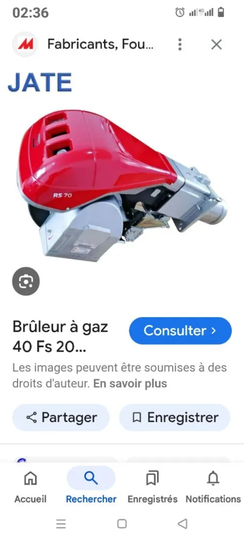 Réparation brûleur à gaz vue à mazout