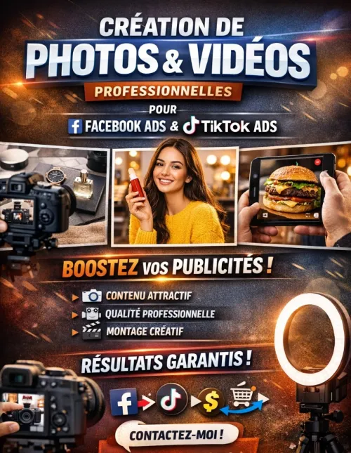 تصميم صور وفيديوهات احترافيه Facebook Ads، tiktok ads