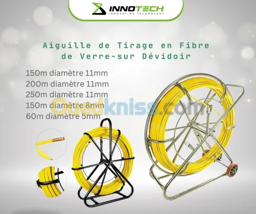 Aiguille de tirage de câble fibre optique  / electrique , résau informatique 