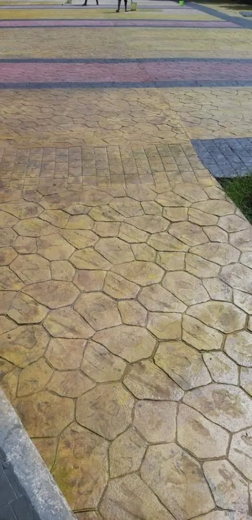 Béton imprimé