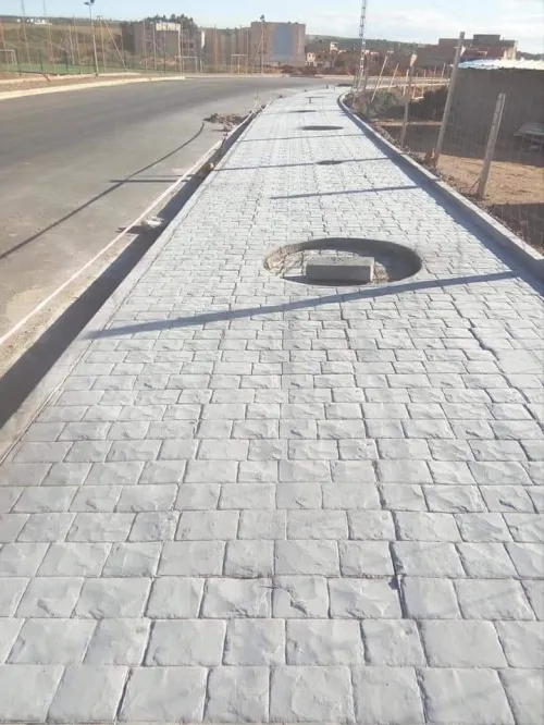 Béton imprimé
