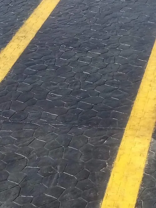 Béton imprimé