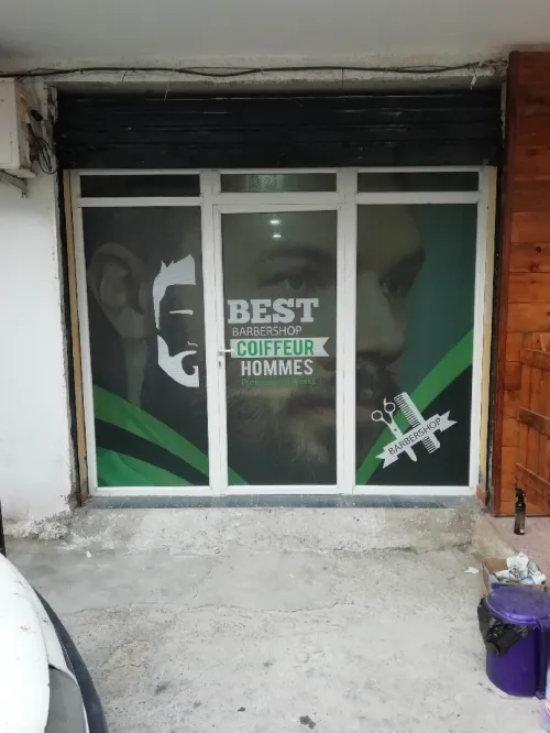 Habillage vitrine impression UV 