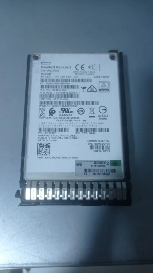 Disque serveur SSD SAS ( 3.84 Tb,1.92 Tb,1.6 Tb,960 gb, 800 gb, 480 gb)