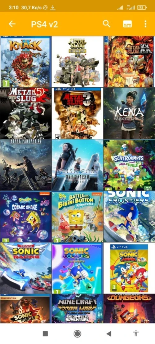 Changement Jeux PS4 flashé et ps3 et pc 