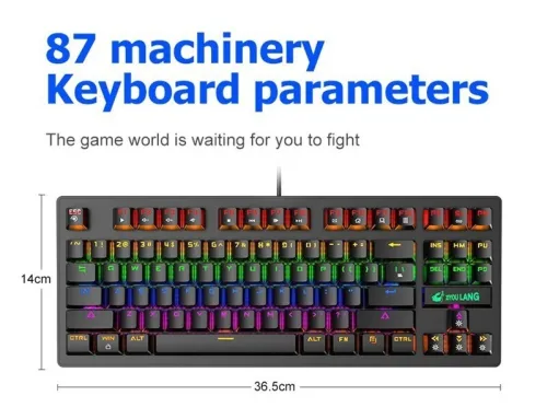 Clavier mécaniques ZIYOULANG K2 87-Keys RED Switchs