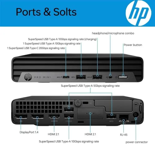 HP  PRO MINI 400 G9 I5 13TH 16GB 512 SSD MINI TOUR