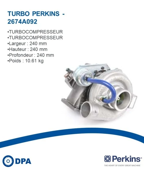 Pièces Perkins D'origine- Turbo