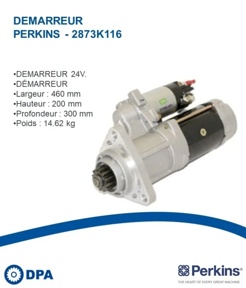 Pièces Perkins D'origine- Démarreur