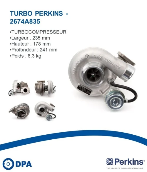 Pièces Perkins D'origine- Turbo