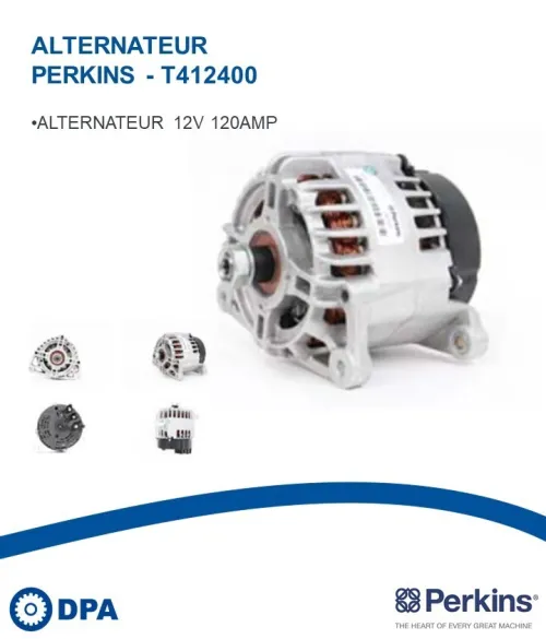 Pièces Perkins D'origine- Alternateur