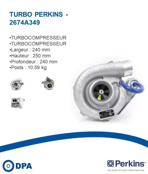 Pièces Perkins D'origine- Turbo