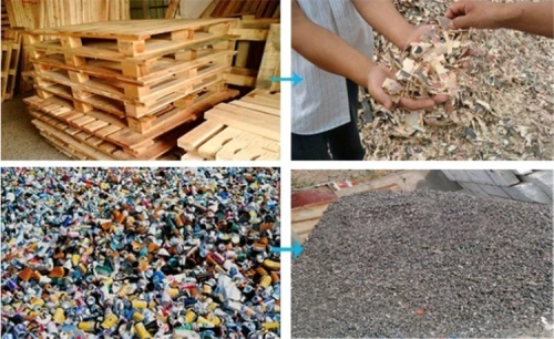 DECHIQUETEUR  pour tout type de déchets ( plastique, déchets ménagers, pneu