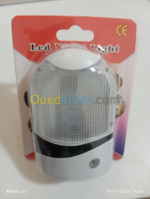 Lumières par nuit LED veilleuse, marche/arrêt AUTOMATIQUE blanc