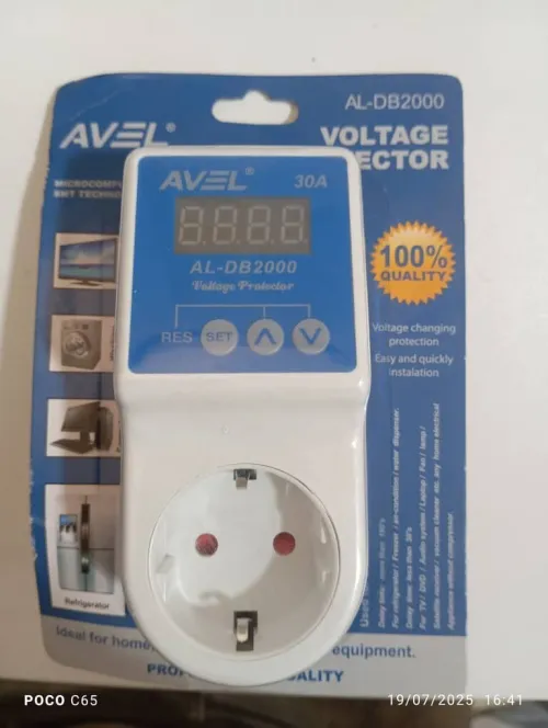 Prise électrique de protection 140-270V 30A avec afficheur AVEL | AL-DB2000