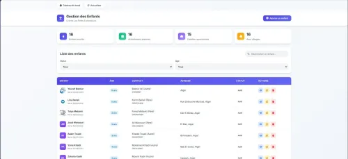Site web pour écoles et crèches