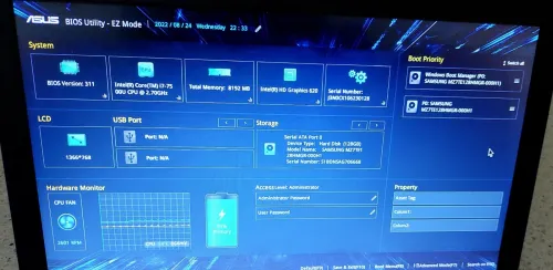 pc gamer asus i7 7eme Ram 8GO Disque 1TO Carte graphique AMD+Intel 