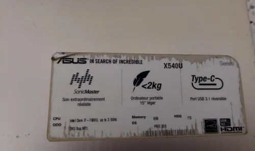 pc gamer asus i7 7eme Ram 8GO Disque 1TO Carte graphique AMD+Intel 