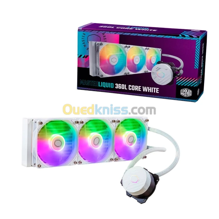 COOLER MASTER MASTERLIQUID 360L ARGB WHITE - WATERCOOLING AIO - 360MM - RGB
