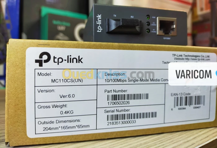 Convertisseur TP-LINK MC110CS Rj45 To Fibre Optique
