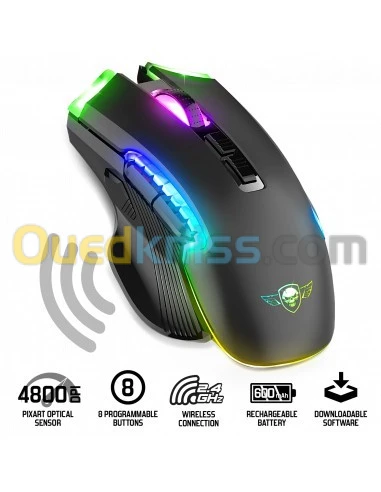 SOURIS SPIRIT OF GAMER ELITE -M70 RGB 4800 DPI/08 BOUTONS/RÉTRO-ÉCLAIRAGE RGB