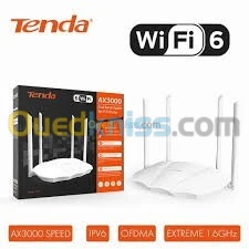 ROUTER TENDA TX9 AX3000 VWIFI 6 2.4 Ghz 4 ANTENNES 6dBi