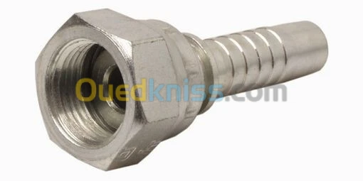 raccord hydraulique femelle à sertir ou embout à visser avec embout cannelé CS50 FEM BSP 2"