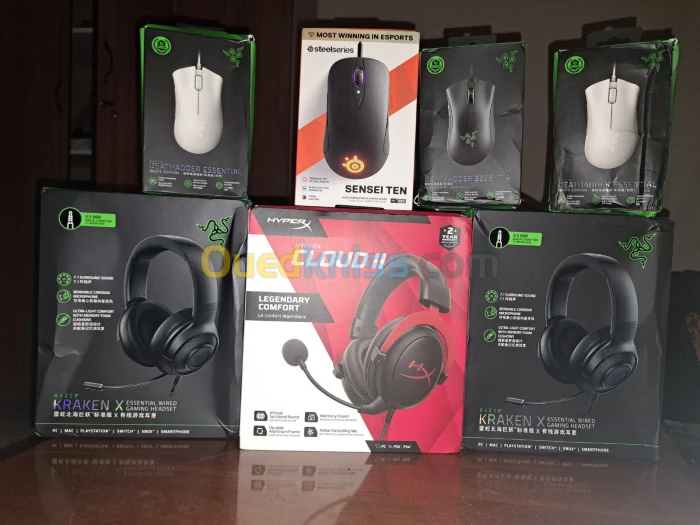 Hyperx Cloud 2 ll, Razer Kraken X, Sensei Ten