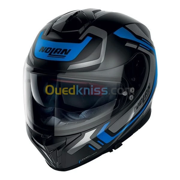 CASQUE NOLAN N80-8 50TH ALLY N-COM 042 NOIR MAT-GRIS-BLEU "Original"