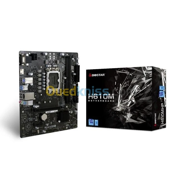 CARTE MERE BIOSTAR H610 MHP - lGA 1700 - uATX - 2 X DDR4 - USB 3.2 - HDMI VGA - 1 X PCIe 3.0 -