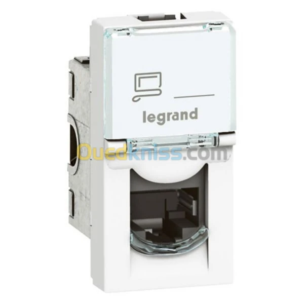 LEG 76573 LEGRAND Prise RJ45 programme Mosaic FTP CAT6A 1 module