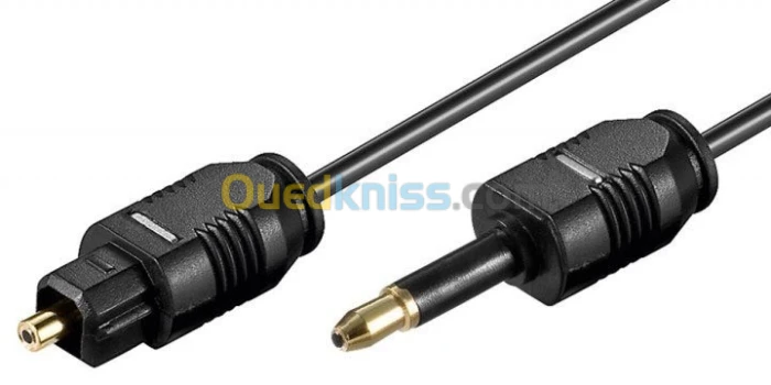 câble audio fibre optique Toslink vers Mini Toslink 3.5mm SPDIF