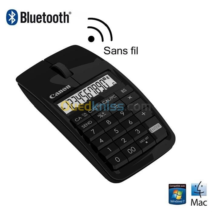 SOURIS BLUETOOTH + CALCULATRICE + PAVE NUMERIQUE X-MARK-I M CANON