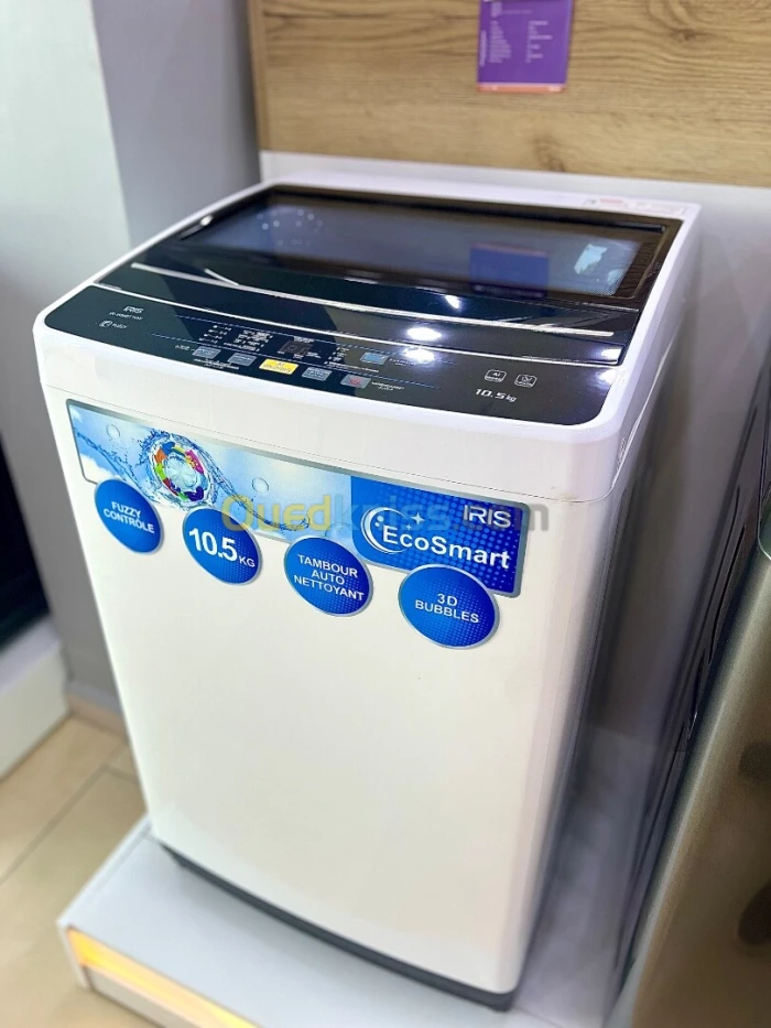 MACHINE À LAVER IRIS 10.5 KG ECOSMART AUTOMATIQUE