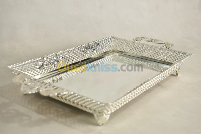 PLATEAU RECTANGLE ARGENT 36*24 -S22 D1