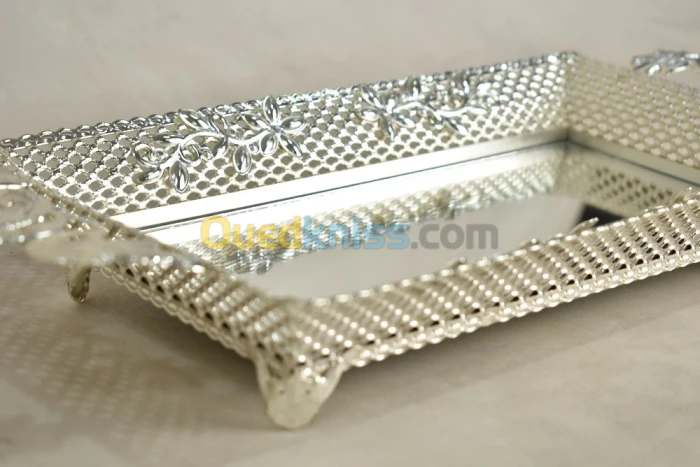 PLATEAU RECTANGLE ARGENT 30*17 -S22 D1