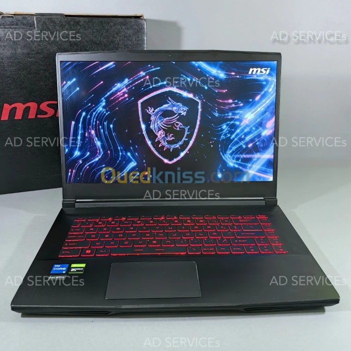 PC PORTABLE GAMER - MSI - GF63 THIN - 15,6" FHD - i5 11400H - 8GO - 512Go SSD -GTX 1650 MAX Q