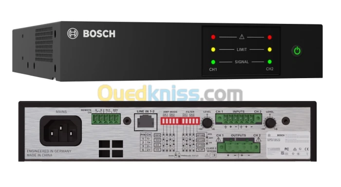 Amplificateur 4CH 600W en 100/70 V et 8/4 Ohm