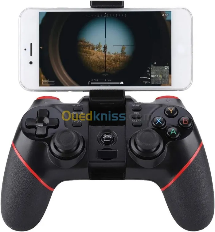 Manette Bluetooth Pour Mobile / Andoid / IOS / TV / VR / PC / Tablet Batterie rechargable T-6