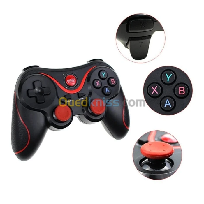 Manette Gaming Bluetooth pour Mobile PC Smart TV Tablette X3 