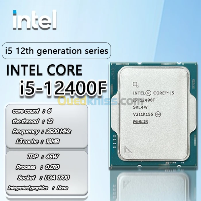 PROMO Bundle Kllisre B760 DDR4 + Intel Core i5-12400F + 2 Heatpipes CPU Cooler FAN